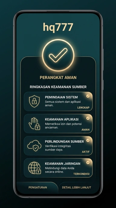 Tampilan kanal resmi hq777